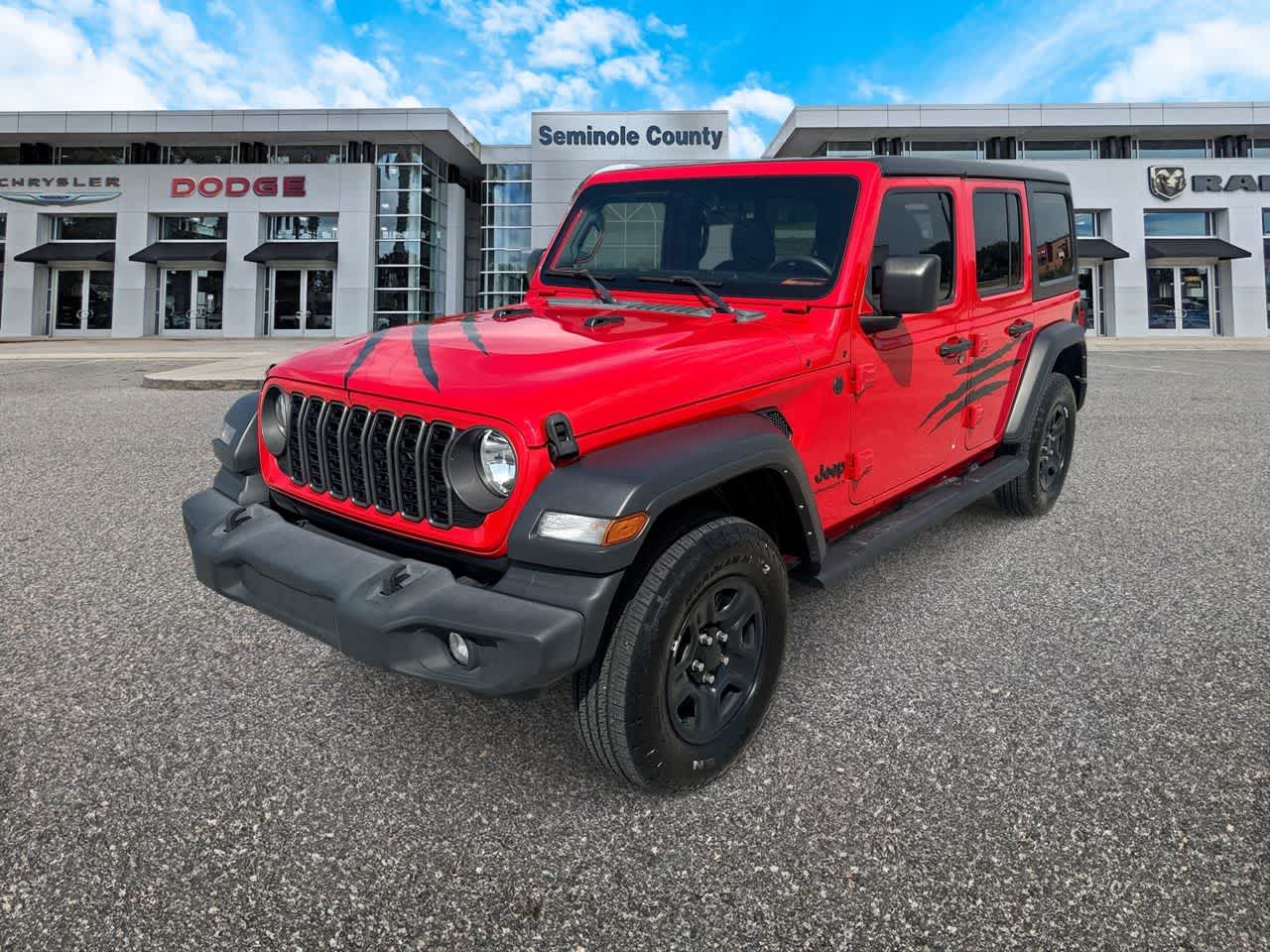 Jeep Wrangler Sport de 4 puertas y tracción 4x4, modelo 2024