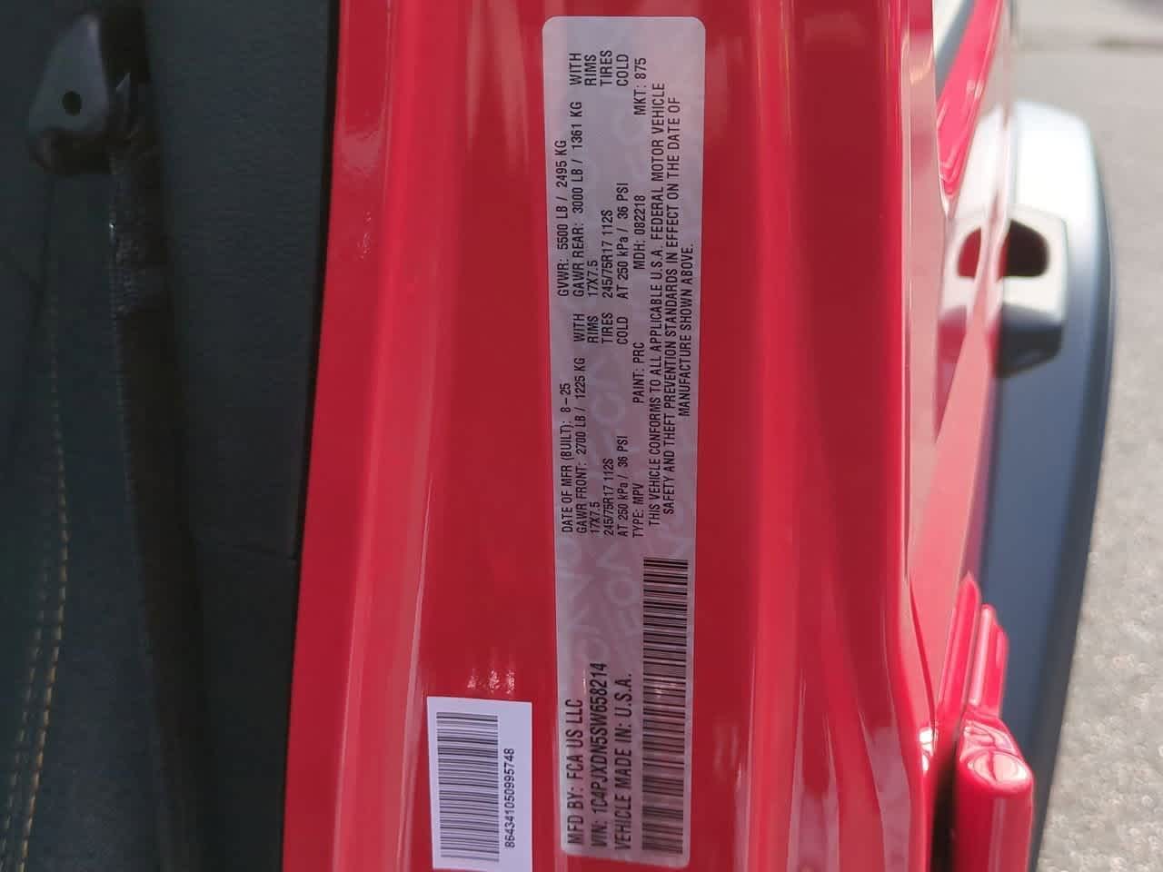 2025 Jeep Wrangler WRANGLER 4-DOOR SPORT