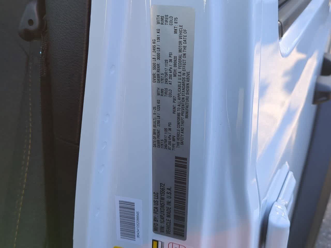 2026 Jeep Wrangler WRANGLER 4-DOOR SPORT