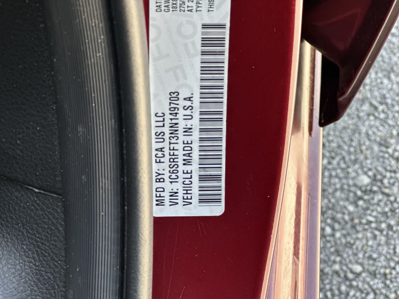 2022 RAM 1500 Big Horn Cabina Doble 4x4 Caja de 5'7''