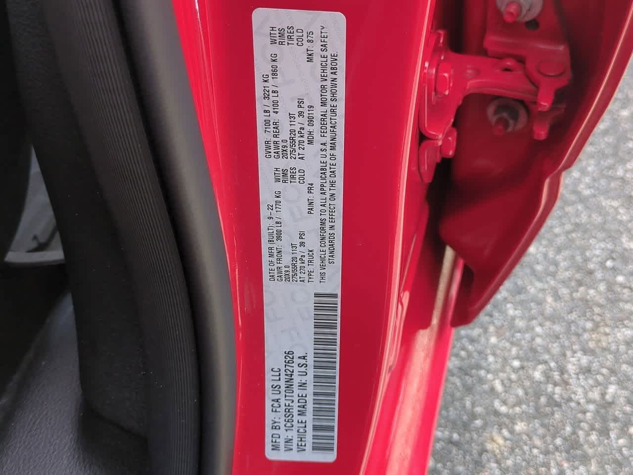 2022 RAM 1500 Laramie Cabina Doble 4x4 Caja de 5'7''