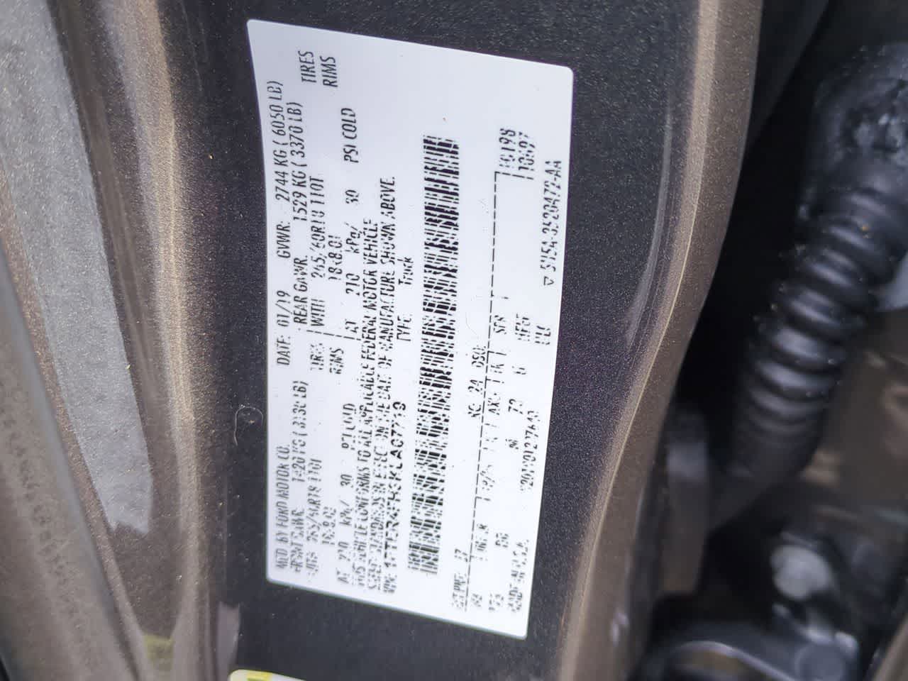 Ford Ranger LARIAT 2019