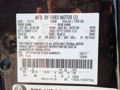 Ford F-150 LARIAT 2013