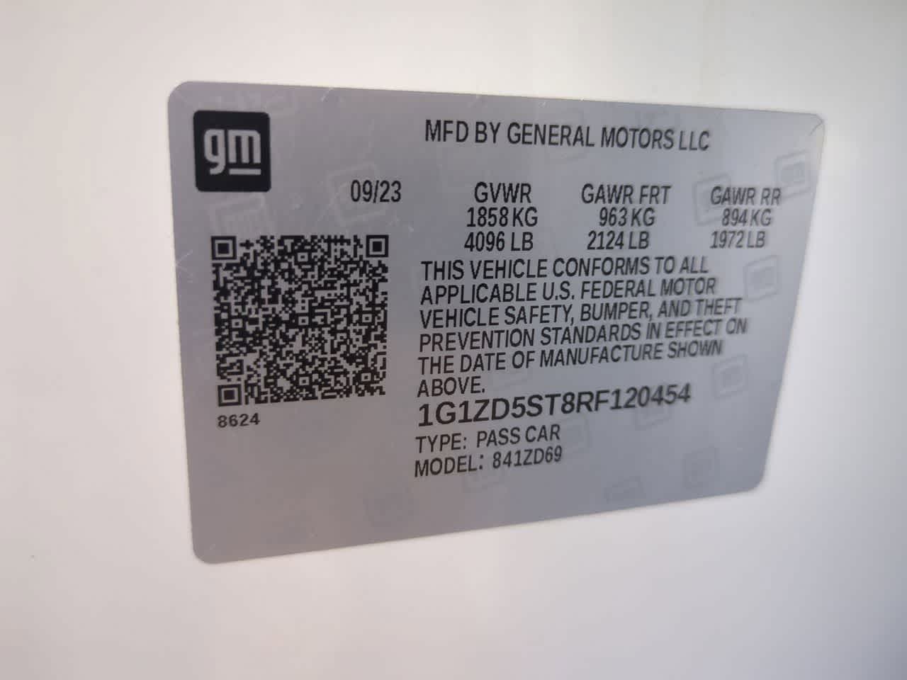 Chevrolet Malibu 1LT con tracción delantera, 2024