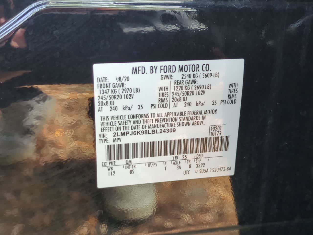 Lincoln Nautilus Reserve 2020