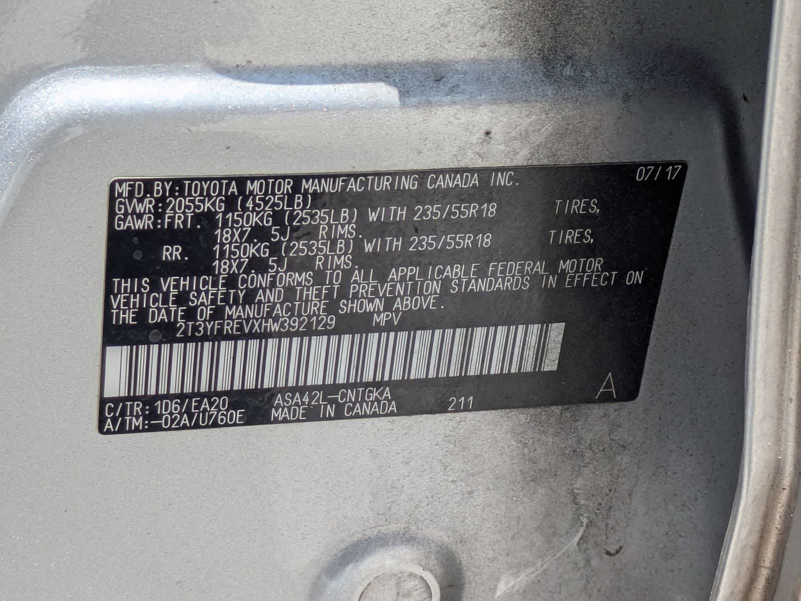 Toyota RAV4 Limited 2017