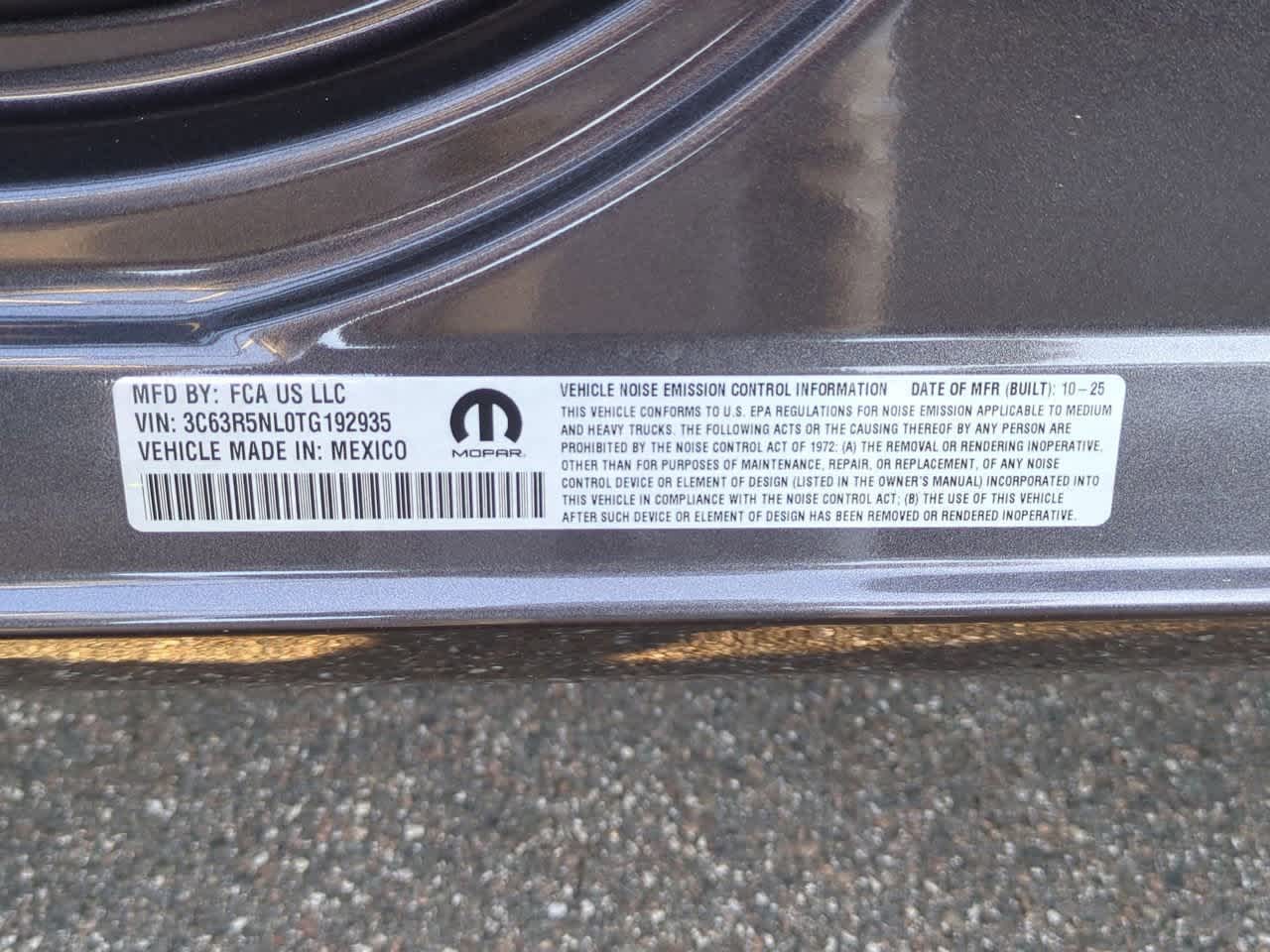 2026 RAM Ram 2500 RAM 2500 LARAMIE MEGA CAB 4X4 6'4' BOX