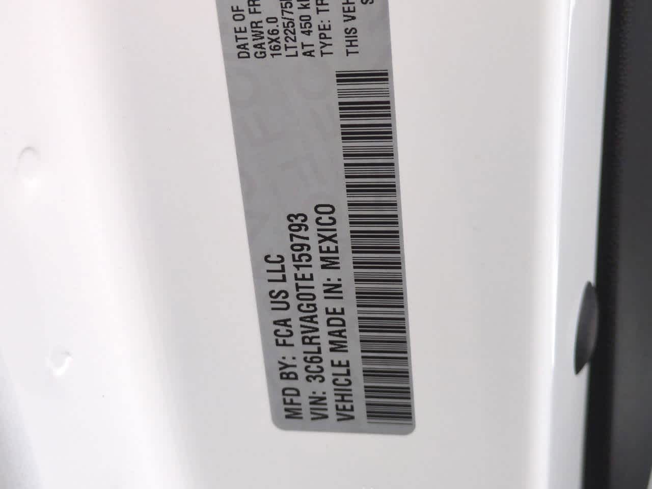 2026 RAM ProMaster RAM PROMASTER 1500 SLT CARGO VAN TECHO BAJO 136' WB