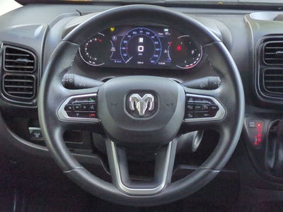 Furgoneta de carga RAM ProMaster 3500 Tradesman de 2025, techo superalto, distancia entre ejes de 159 pulgadas, versión EXT con asiento del acompañante