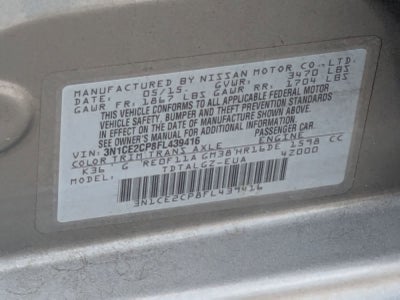 Nissan Versa Note SR 2015