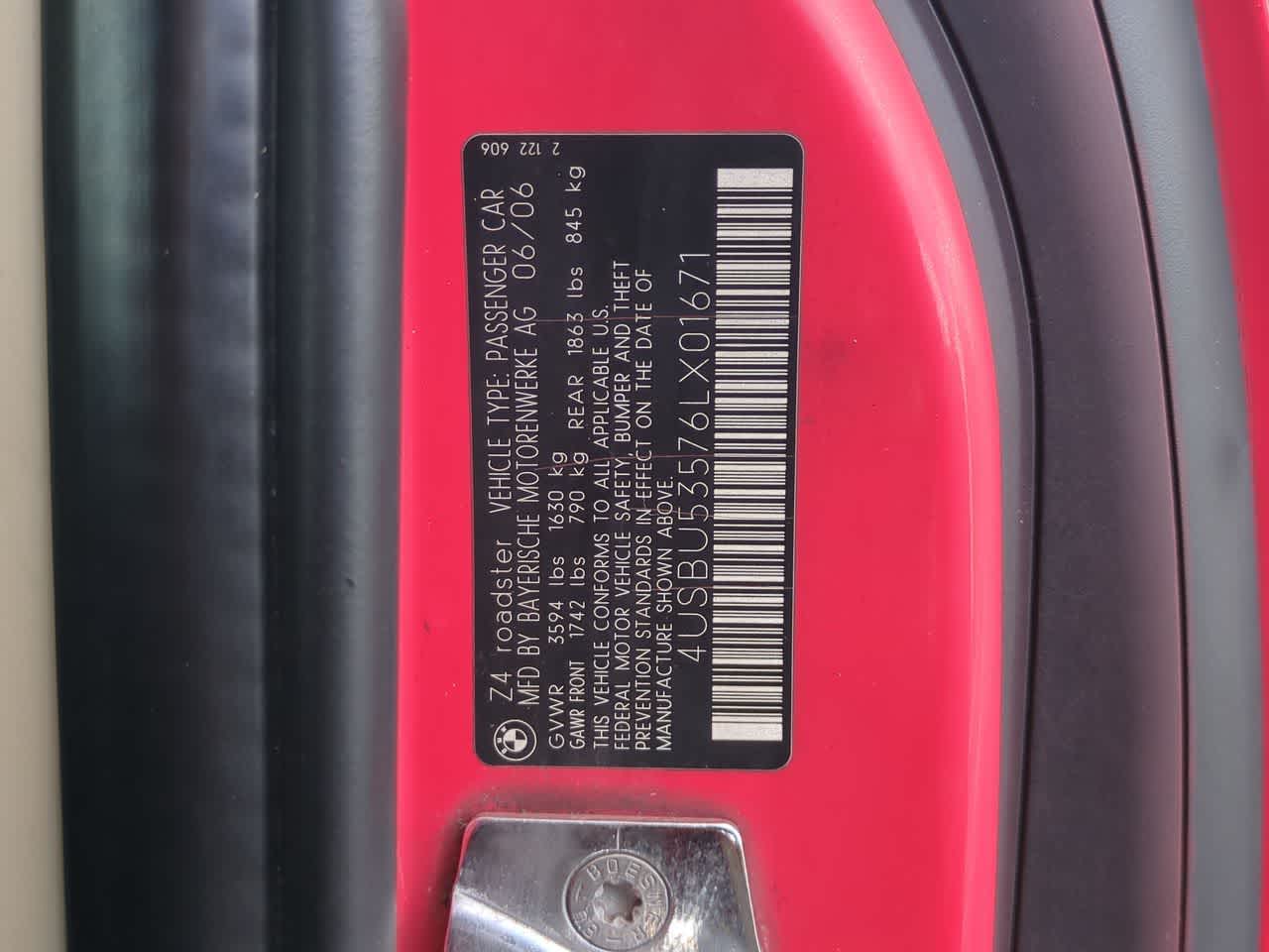 BMW Z4 3.0si de 2006
