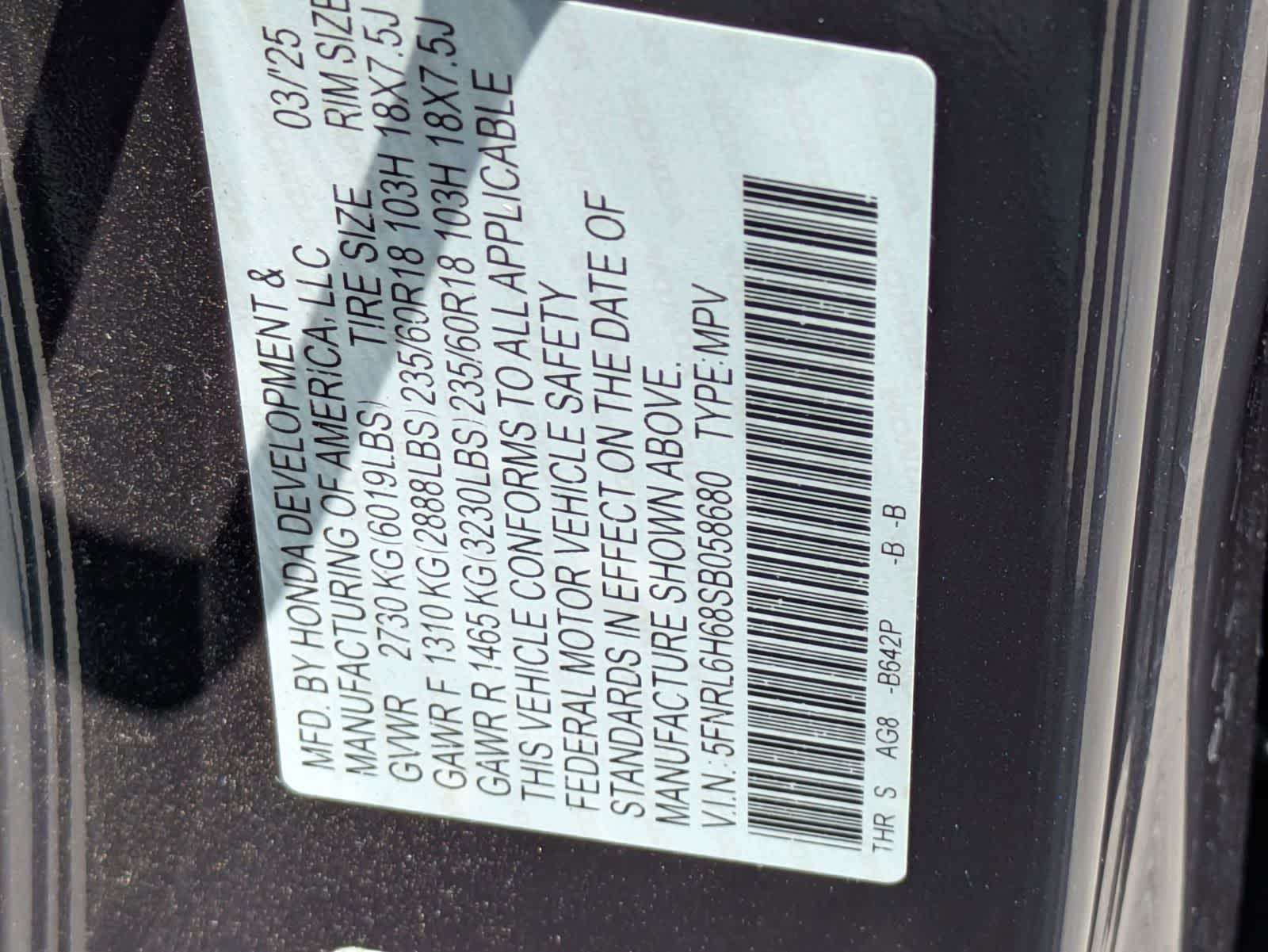 Honda Odyssey EX-L 2025