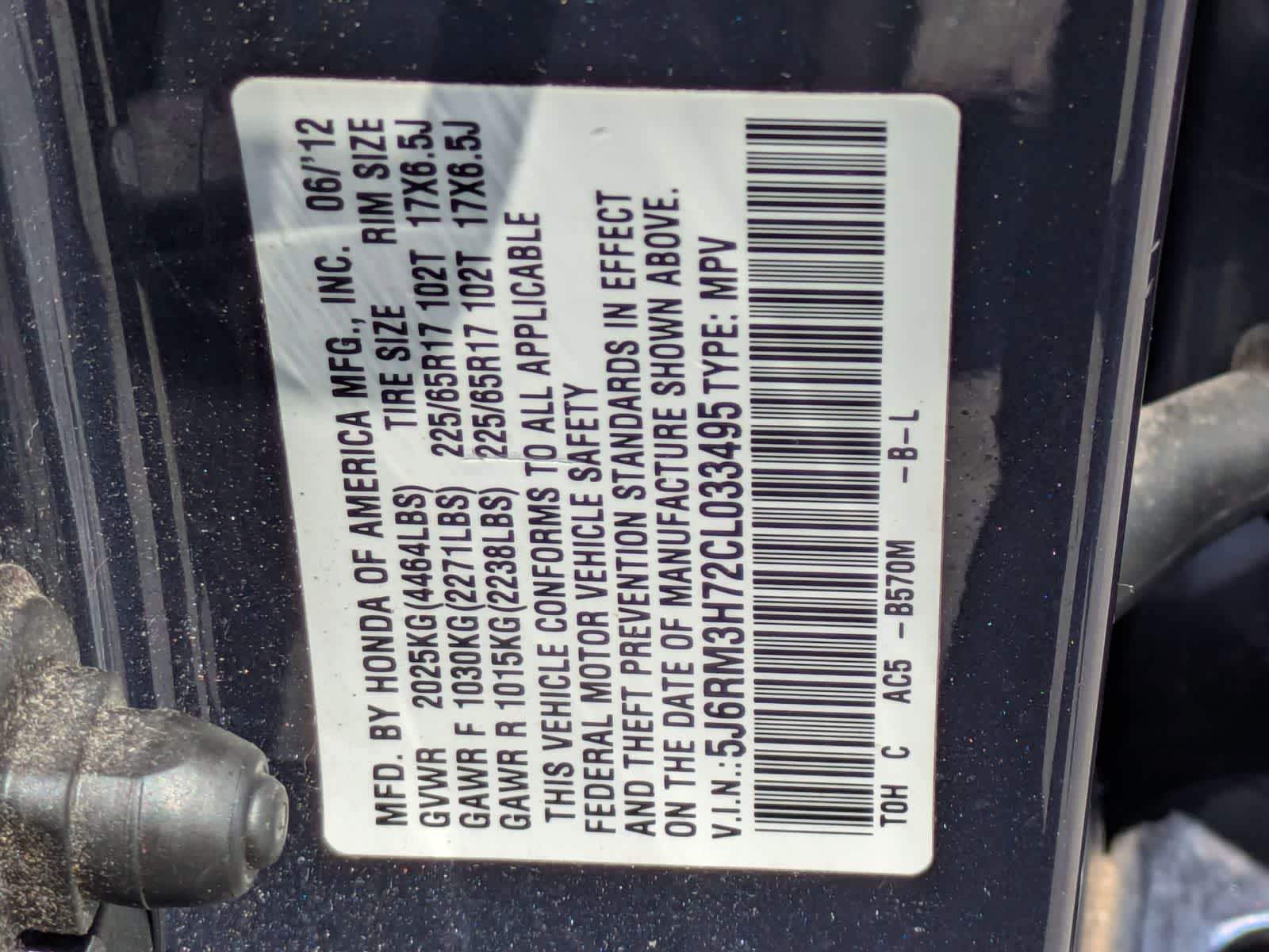 Honda CR-V Base 2012