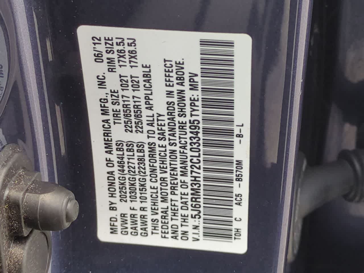 Honda CR-V Base 2012