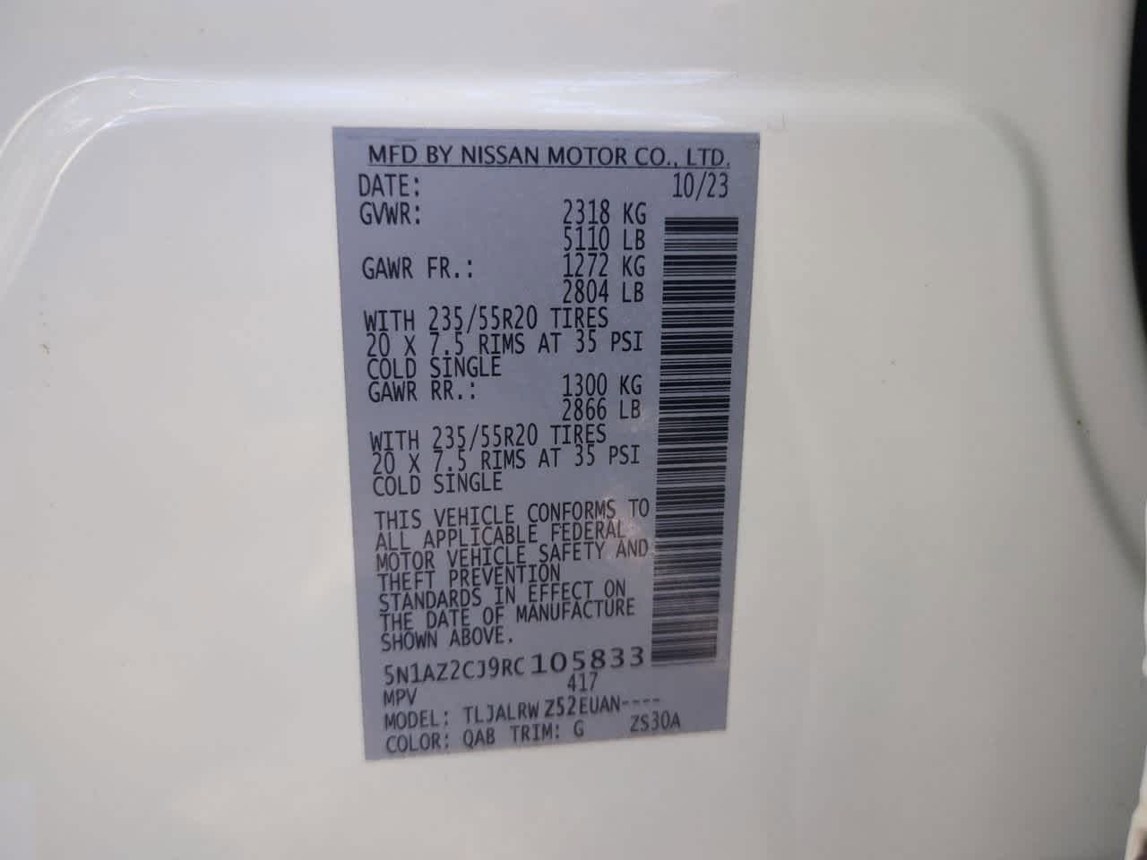 Nissan Murano SL FWD 2024