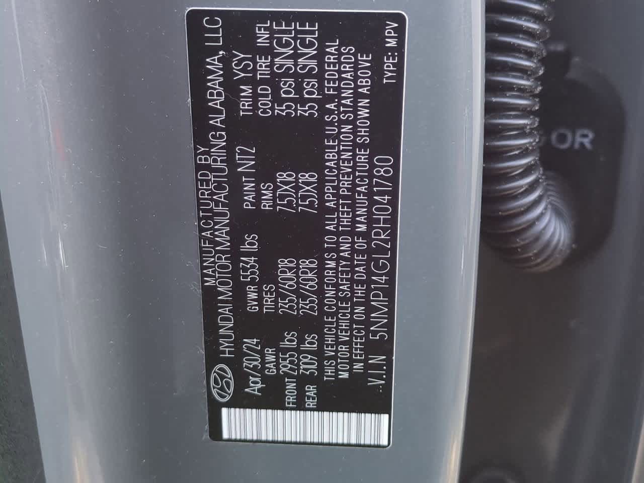 Hyundai Santa Fe SE 2024