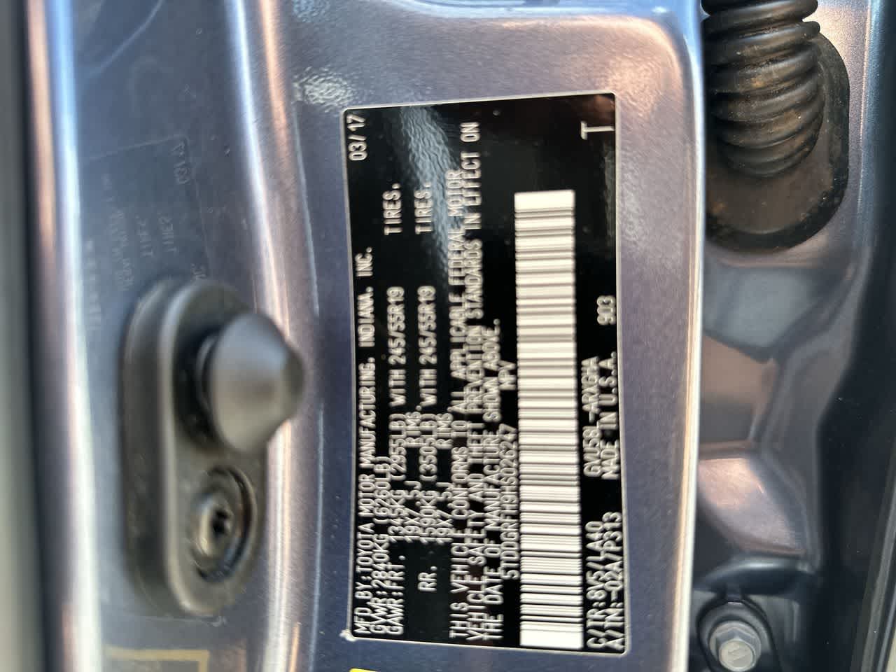 Toyota Highlander Hybrid Limited Platinum 2017