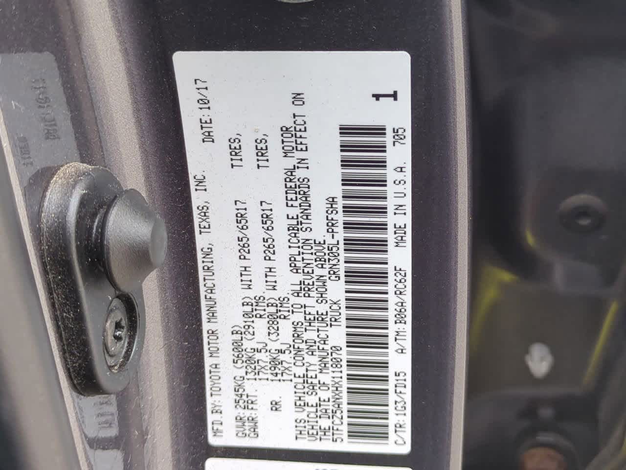 Toyota Tacoma TRD Sport 2017