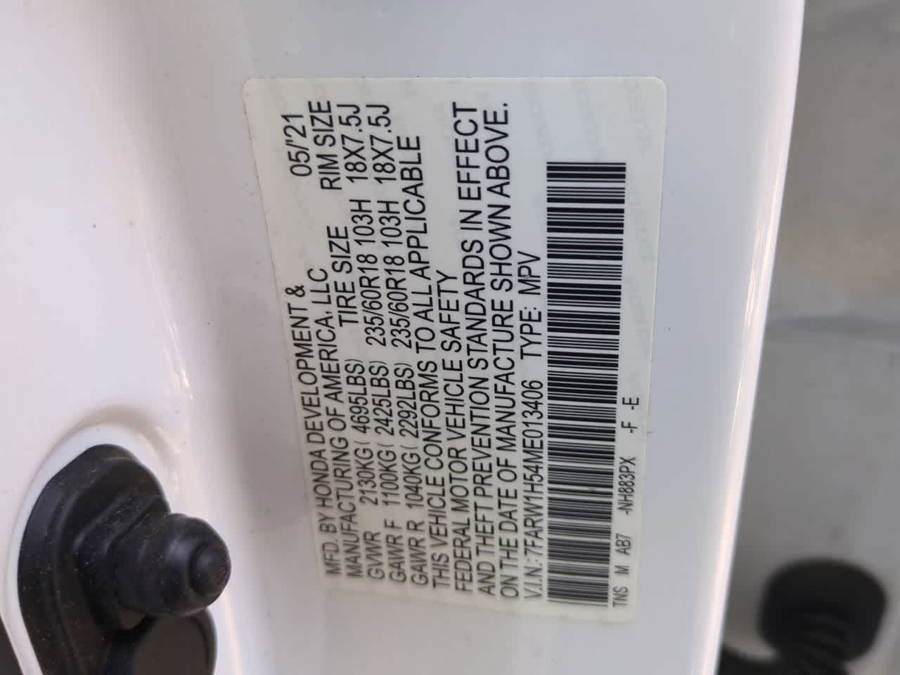 Honda CR-V 2WD EX 2021