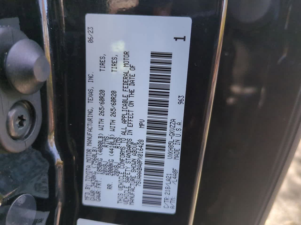 Toyota Sequoia Platinum 2023