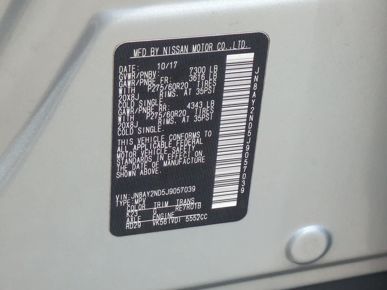 Nissan Armada SL 2018