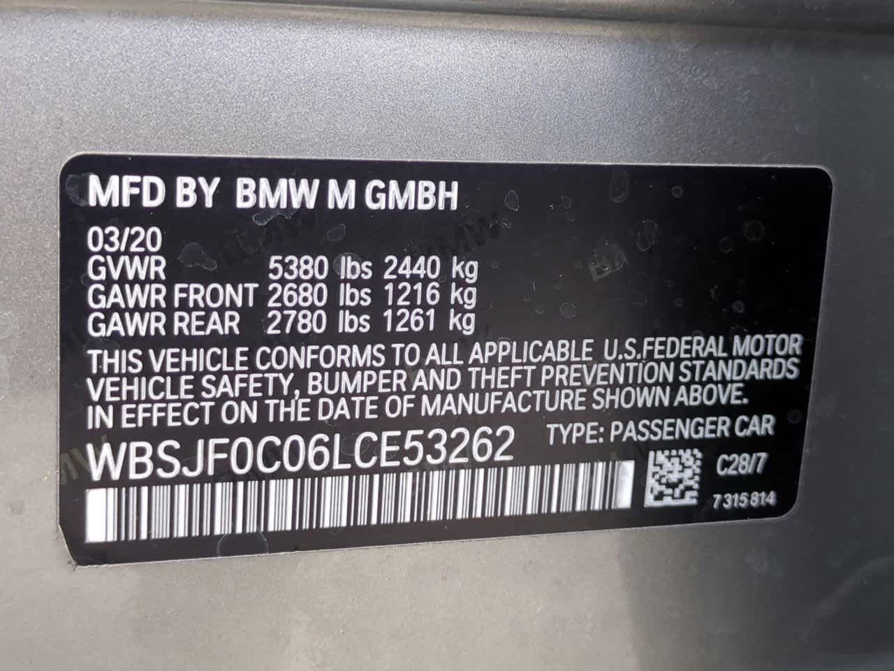 BMW M5 Competition 2020