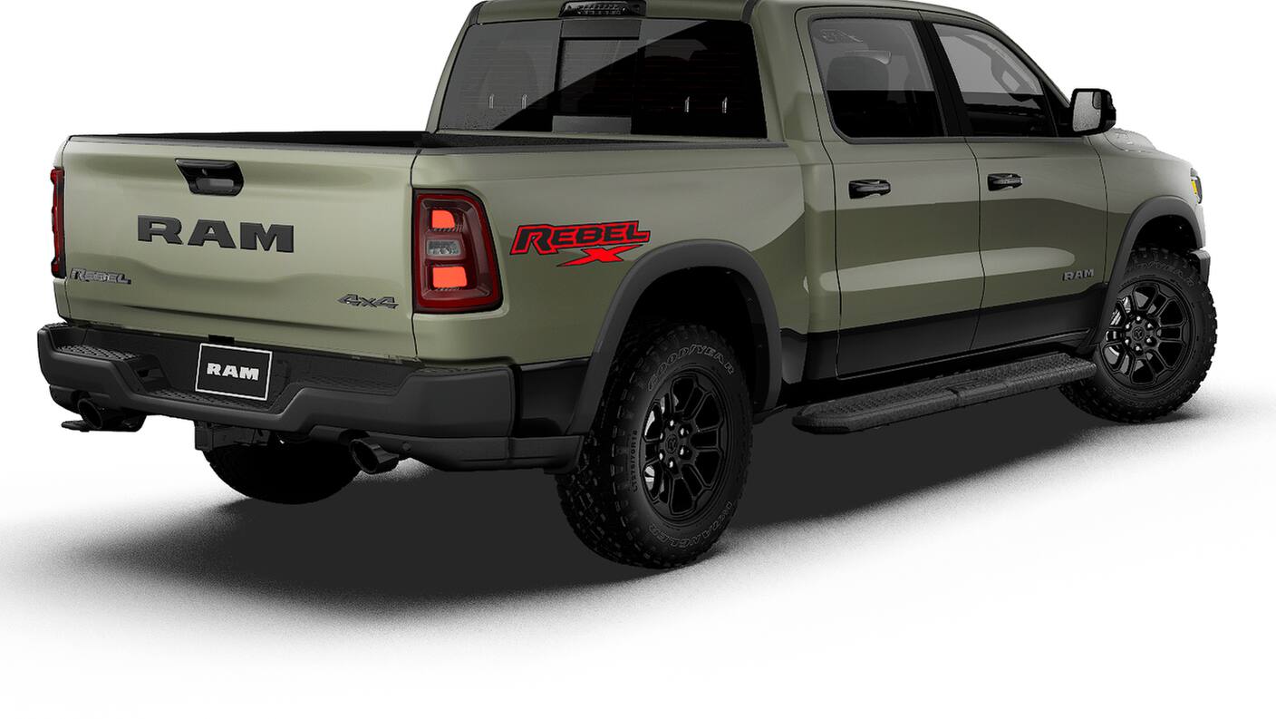 RAM 1500 de 2027, RAM 1500 REBEL, cabina doble, 4x4, caja de 5'7'
